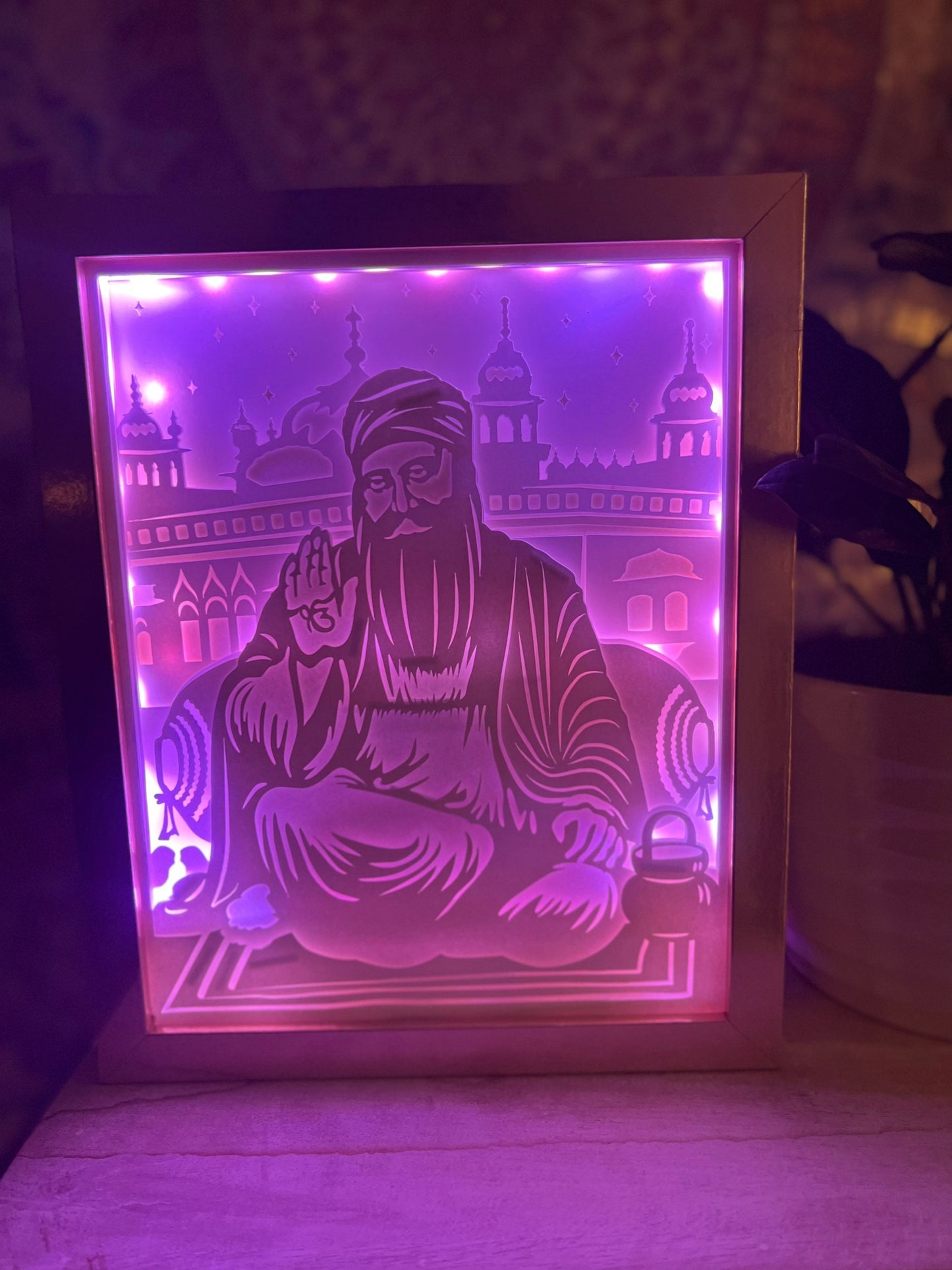 Guru Nanak Devji  Color Changing Lightbox