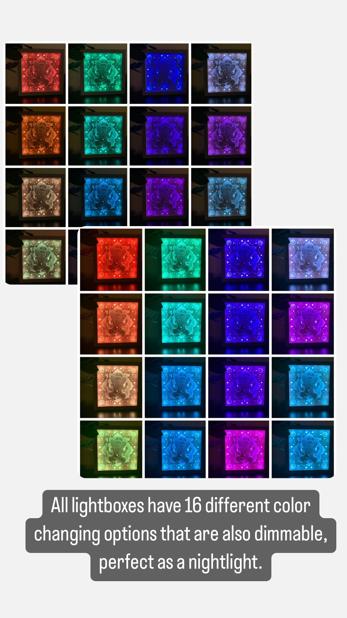 Nativity Scene  Color Changing Lightbox