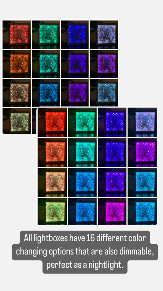 Nativity Scene  Color Changing Lightbox