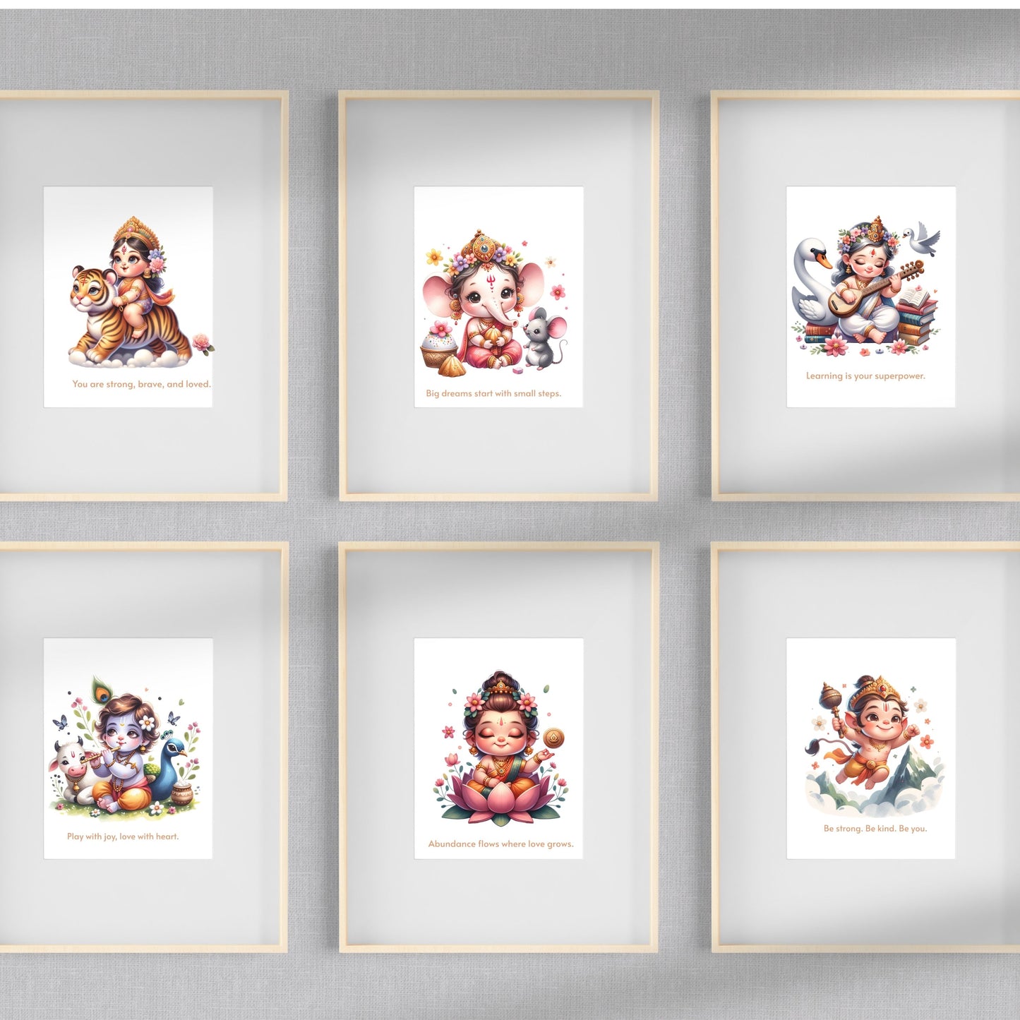 Hindu God Nursery Wall Art digital art
