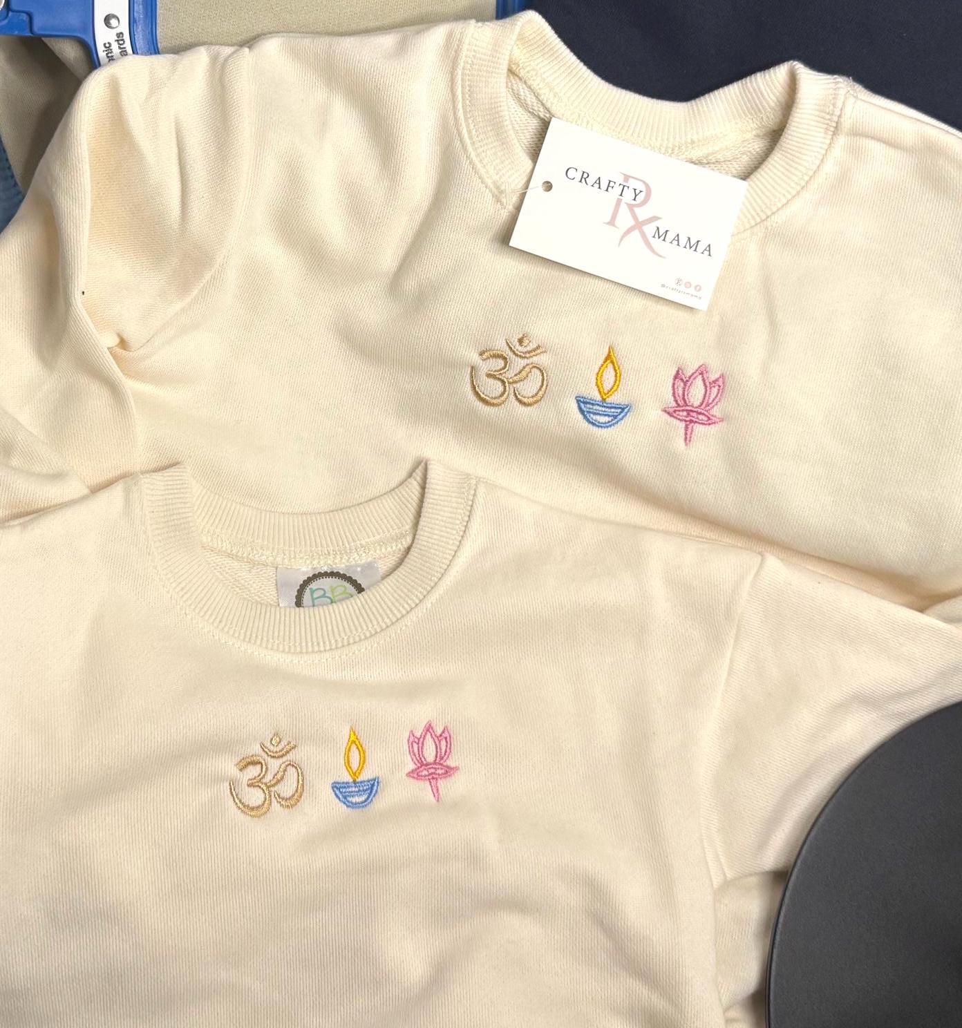 Diwali Diya bubble romper | Diya, Om, Lotus design