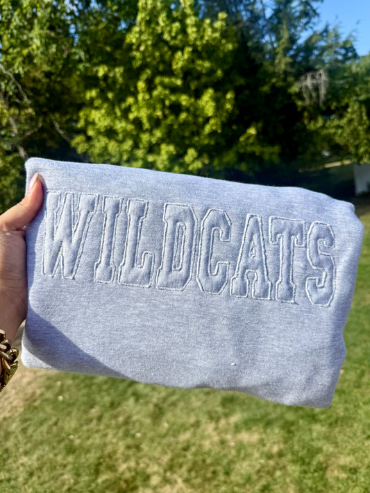 Monotone Custom Word Embroidered Sweatshirt