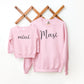 Personalized Matching Auntie and Mini Sweatshirts