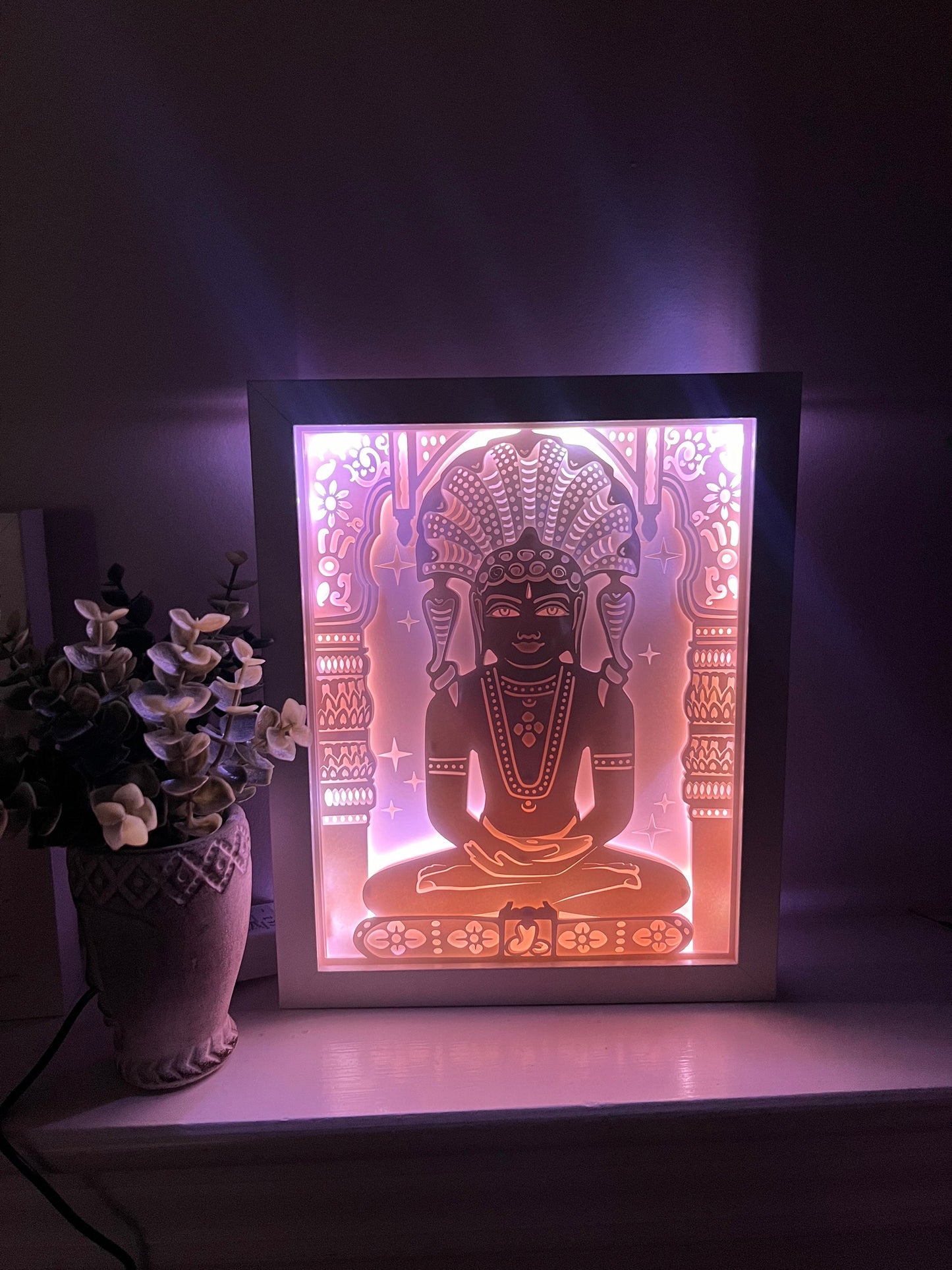 Parshwanath Bhagwan Color Changing Lightbox