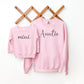 Personalized Matching Auntie and Mini Sweatshirts