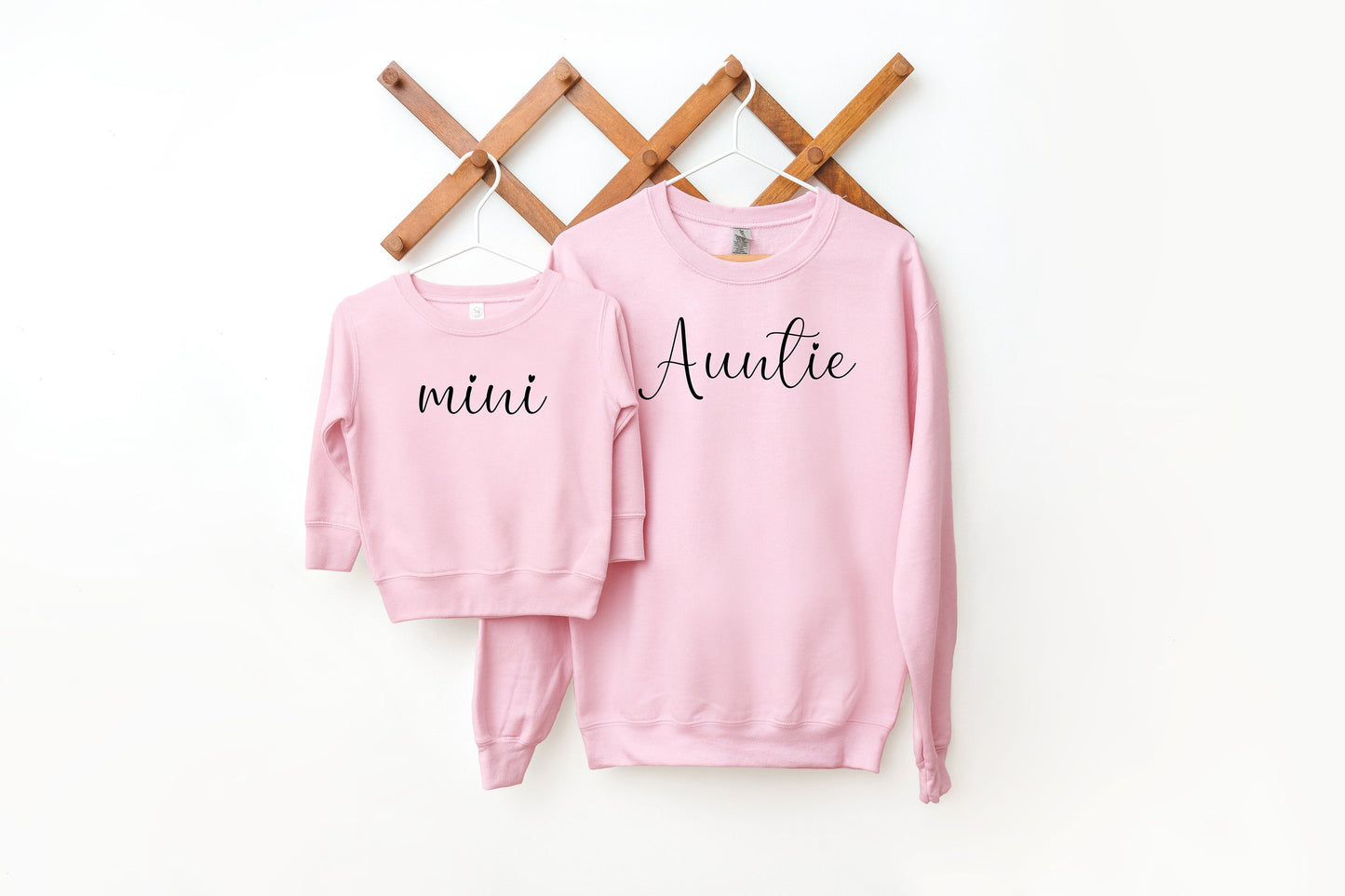 Personalized Matching Auntie and Mini Sweatshirts
