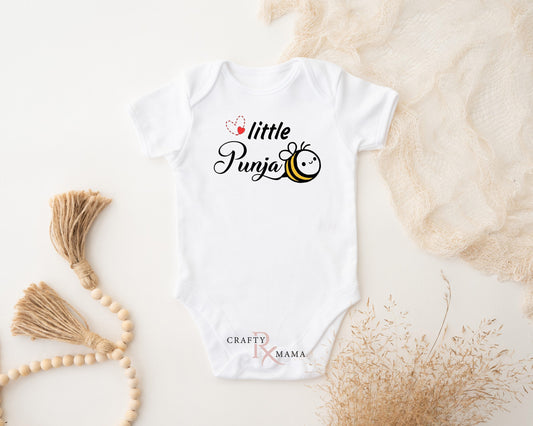 Little Punja-Bee Baby Bodysuit
