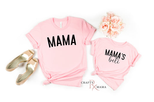 Personalized Mama and Beti Daughter Matching Tee