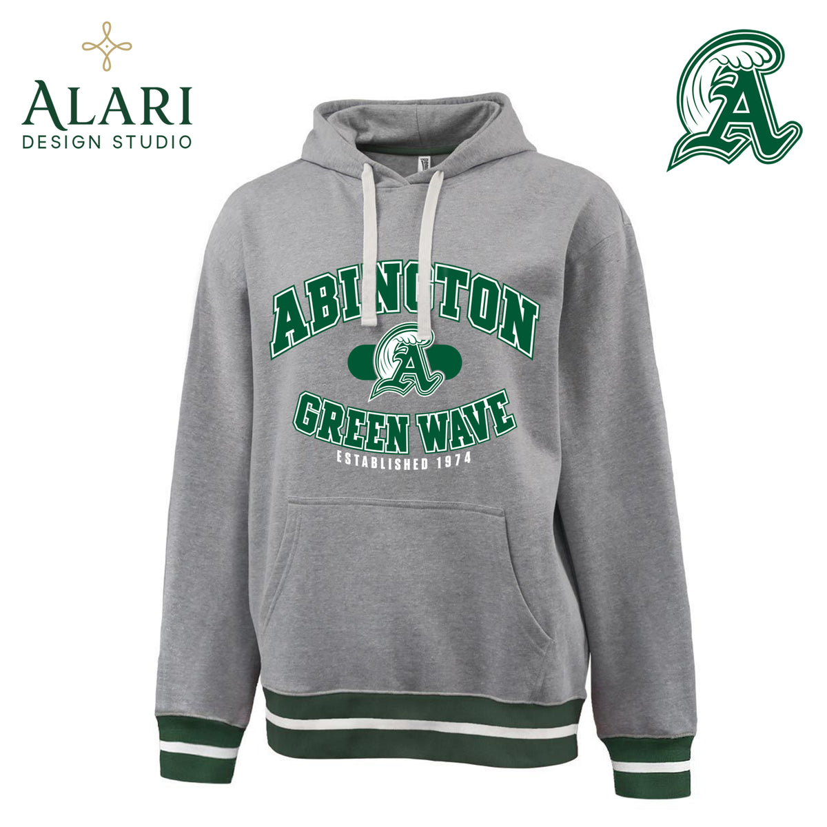 Abington  - Abington est Stadium Hoodie