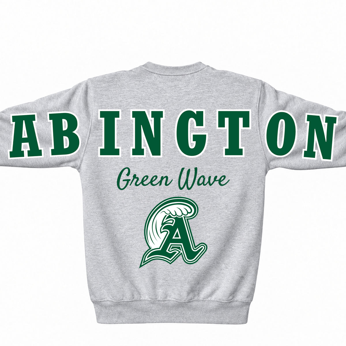 Signature Abington Green Wave Wingspan Crewneck