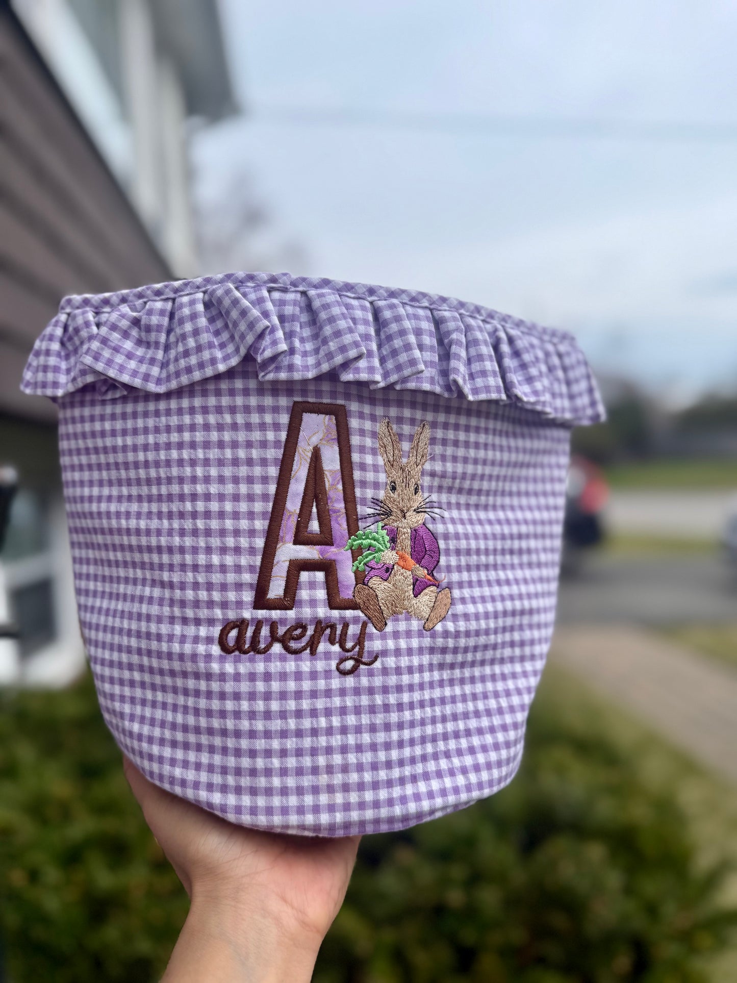 Embroidered Easter Baskets