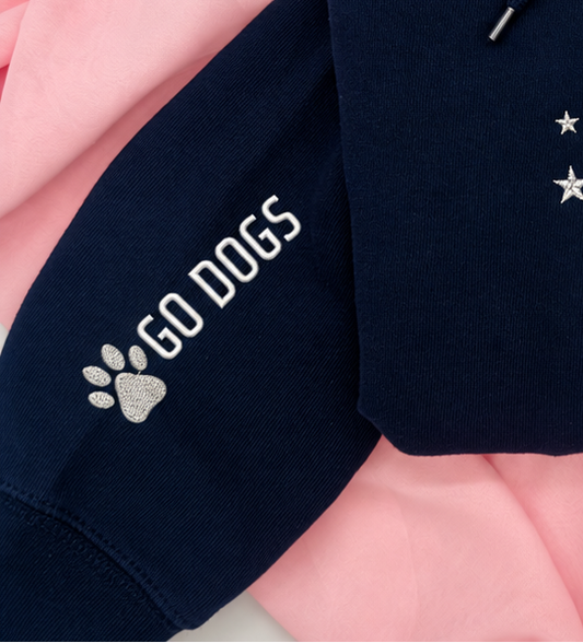 Embroidered Rockland Sequin Paw Sweatshirt
