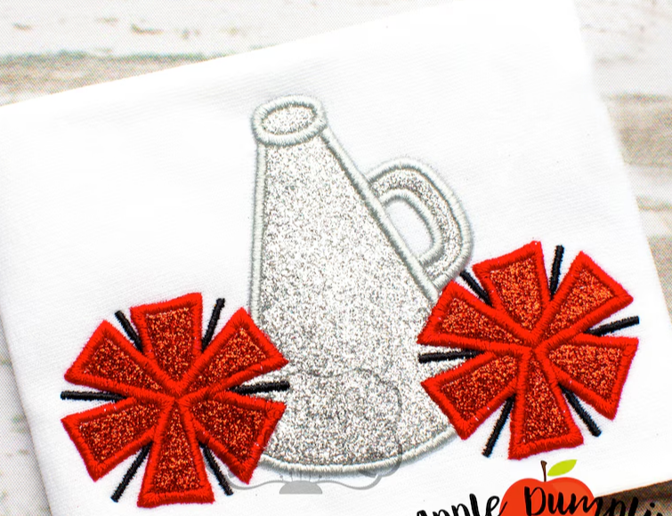 Cheer Sequin and Glitter Embroidered Sweatshirt