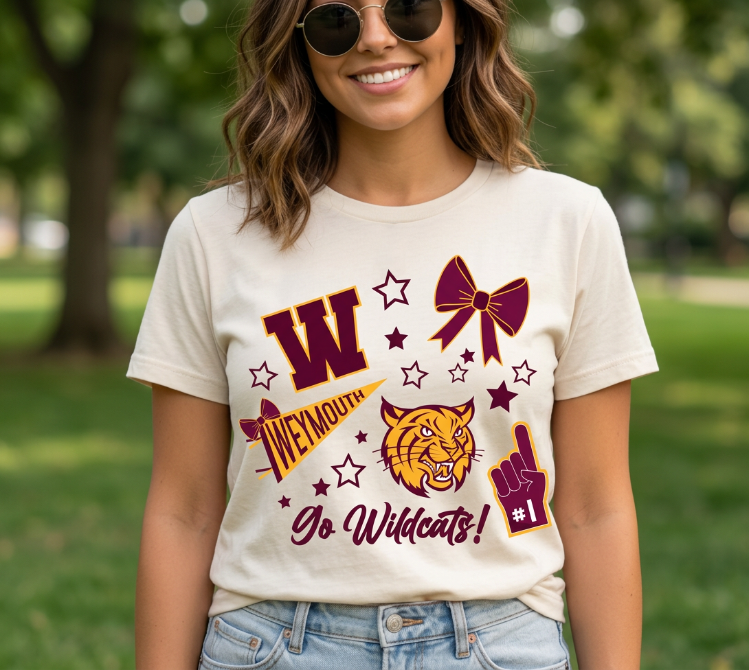 Weymouth Wildcat Doodle Shirt
