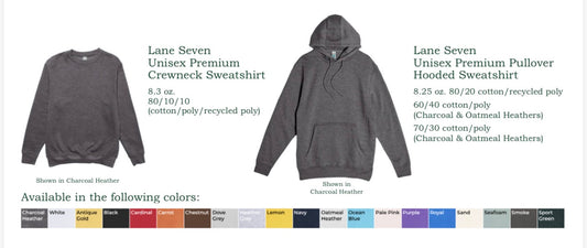 Sample photo is Oatmeal Heather