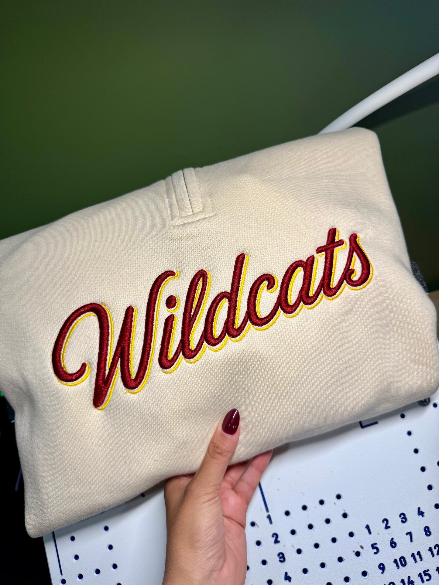 Embroidered 3D Wildcat Sweatshirt