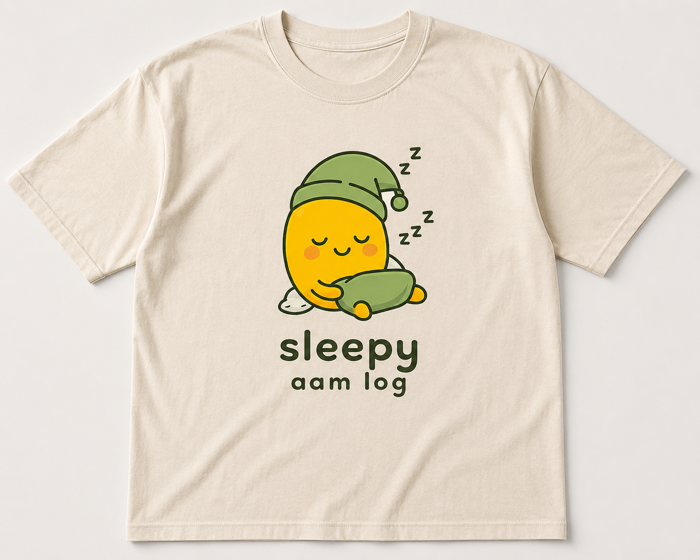 Sleepy Aam Log Tshirt