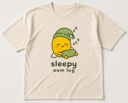 Sleepy Aam Log Tshirt