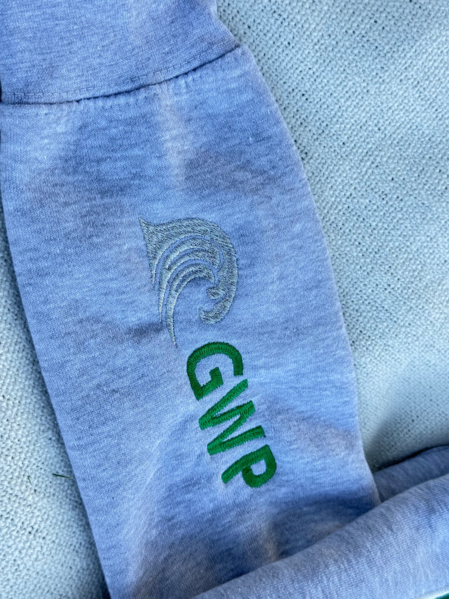 Embroidered Abington Green Waves Sweatshirt