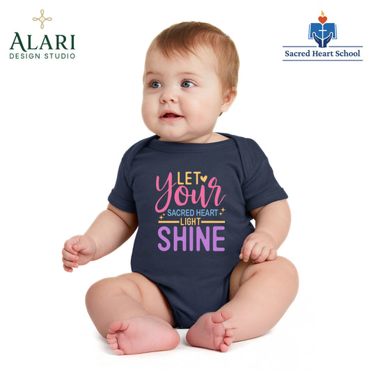 Sacred Heart Let your Light Shine Bodysuit