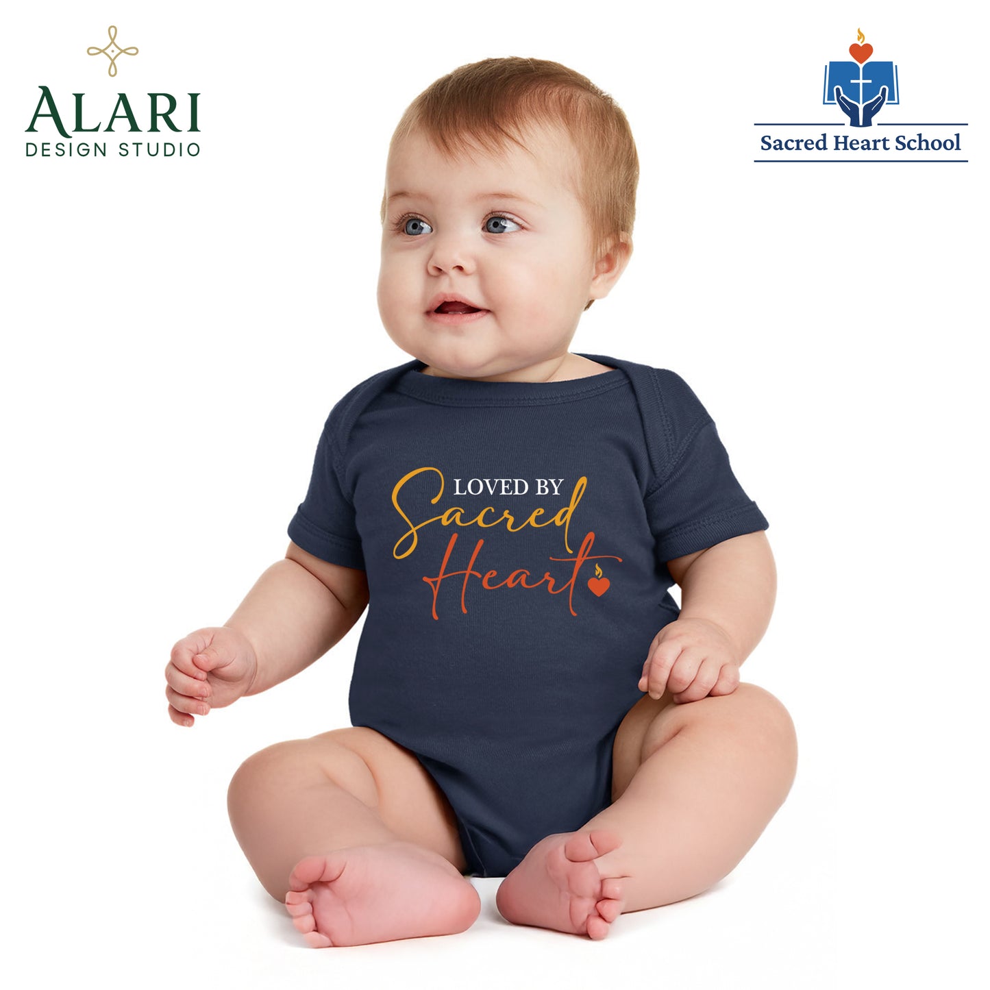 Sacred Heart Loved by Sacred Heart Bodysuit