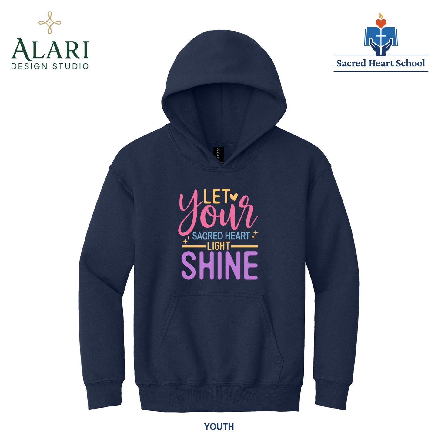 Sacred Heart Let your Light Shine Tee, Shirt, Sweatshirt
