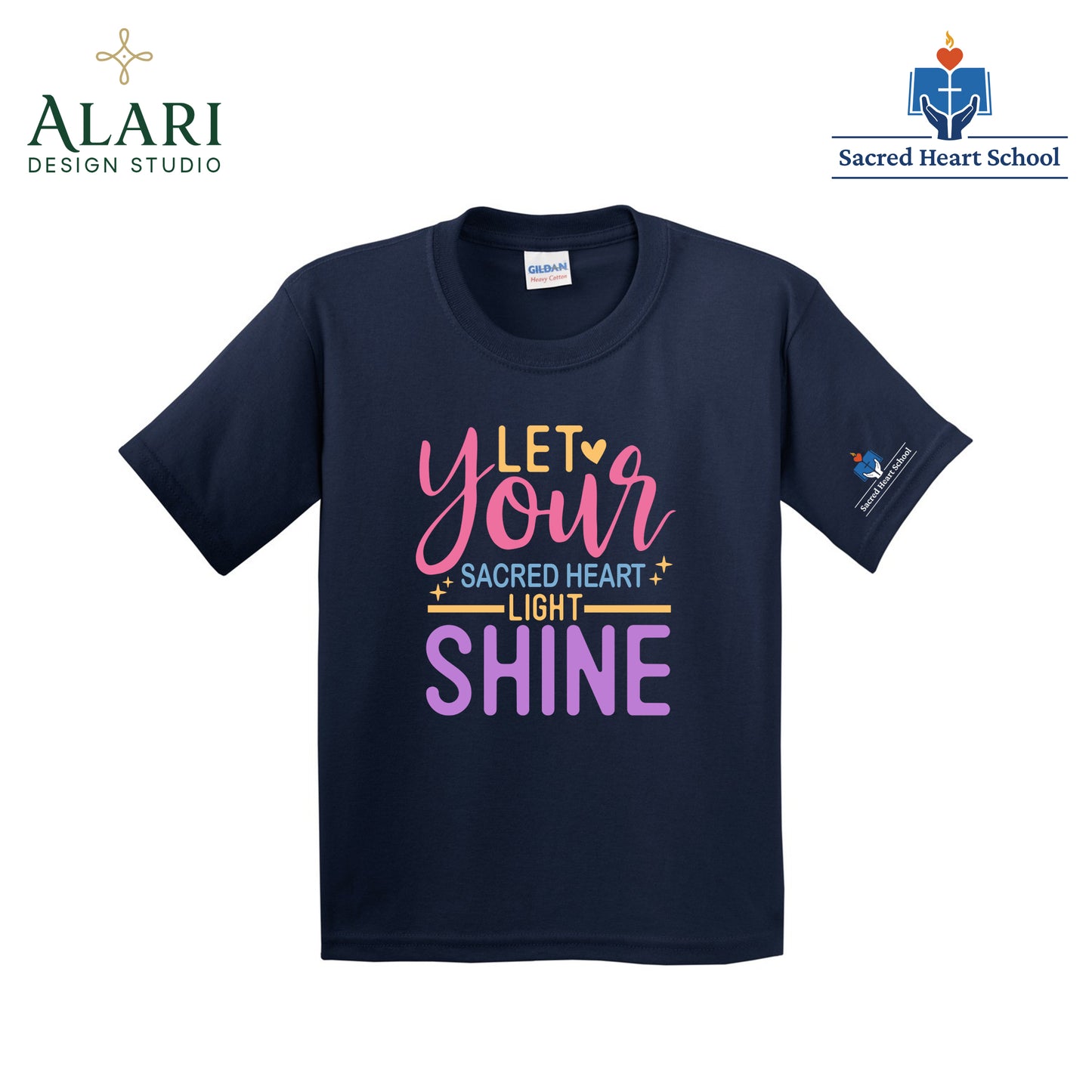Sacred Heart Let your Light Shine Tee, Shirt, Sweatshirt