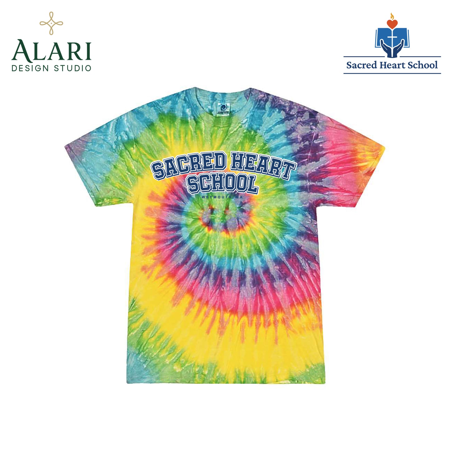 Sacred Heart Pride Tie-Dye Tee, Shirt, Sweatshirt