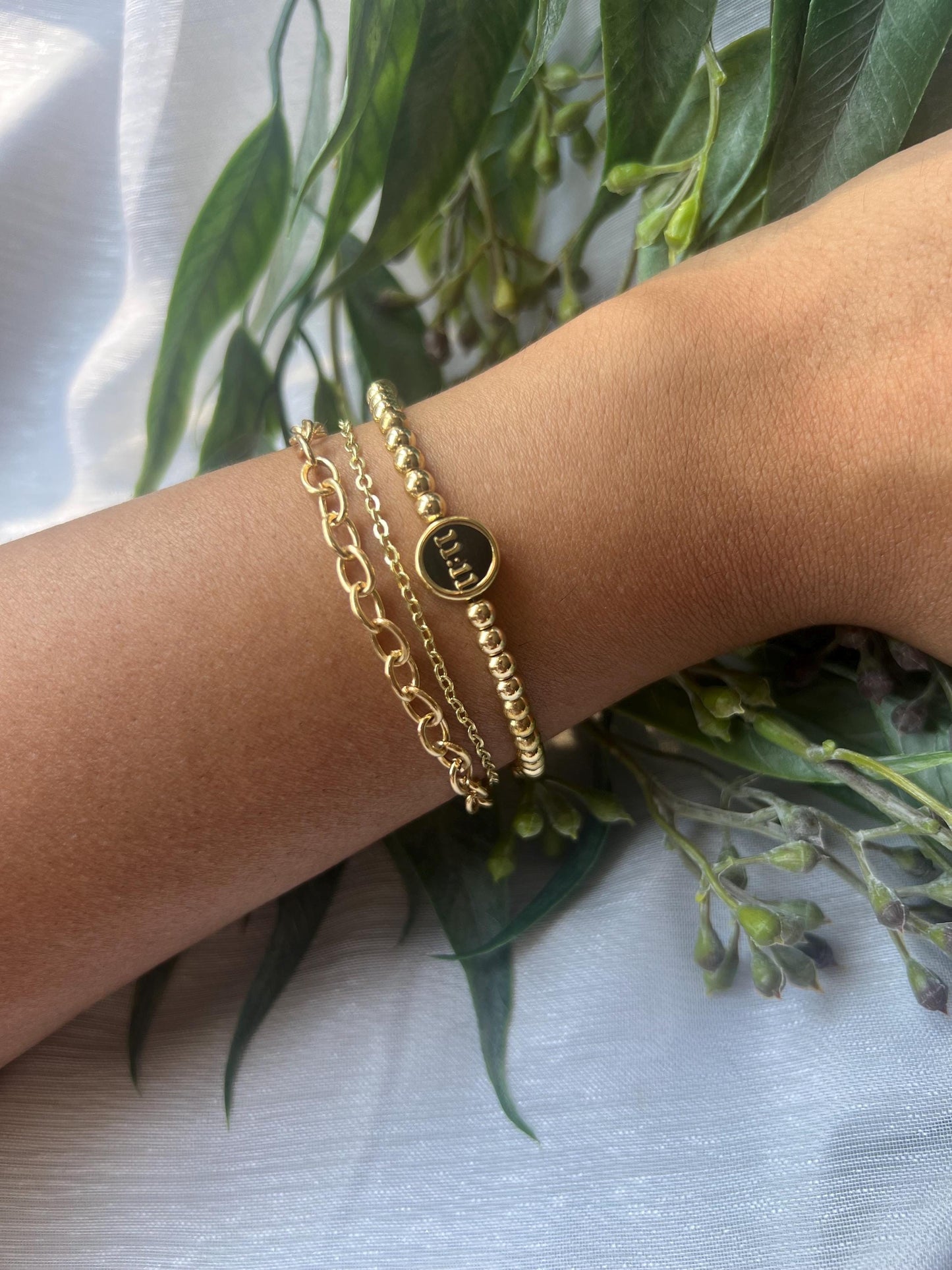 11:11 Angel Number Layered bracelet set