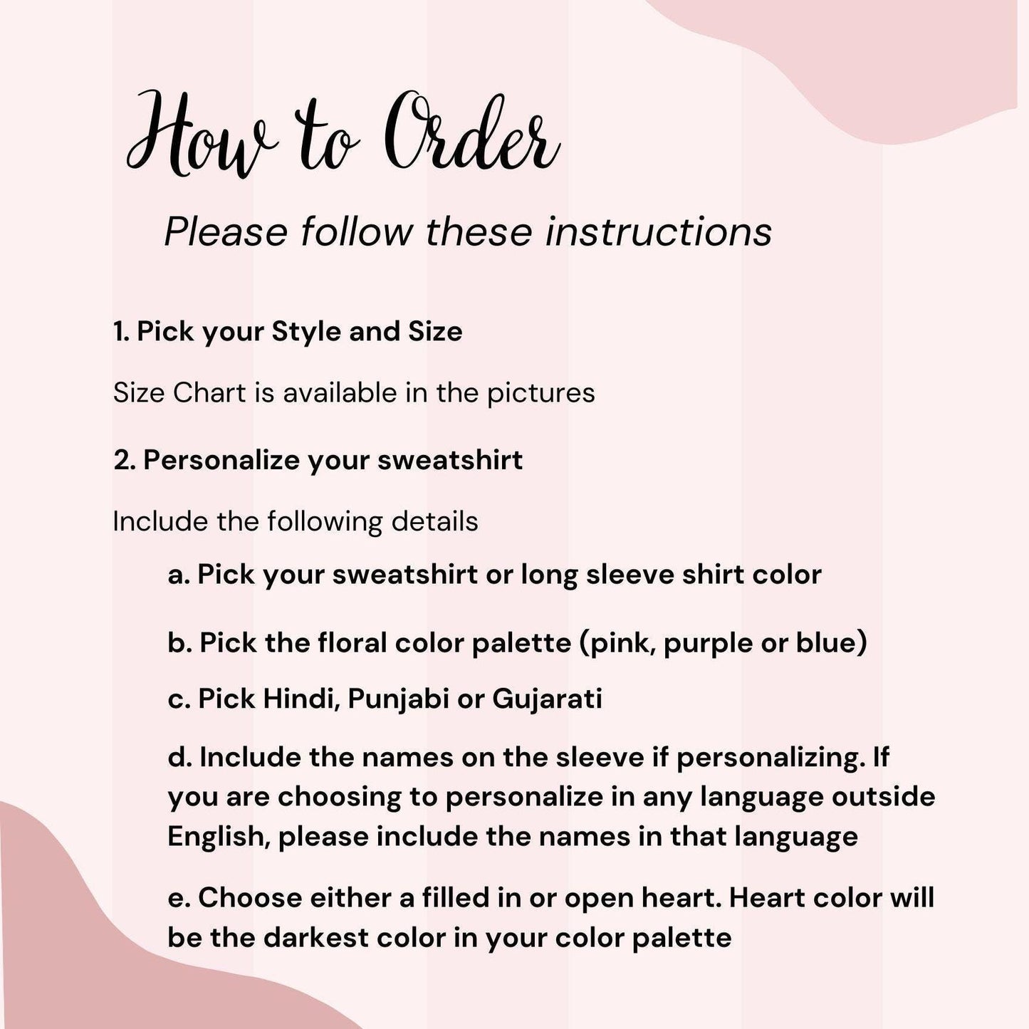 Custom Floral Embroidered MA Sweatshirt available in multiple languages