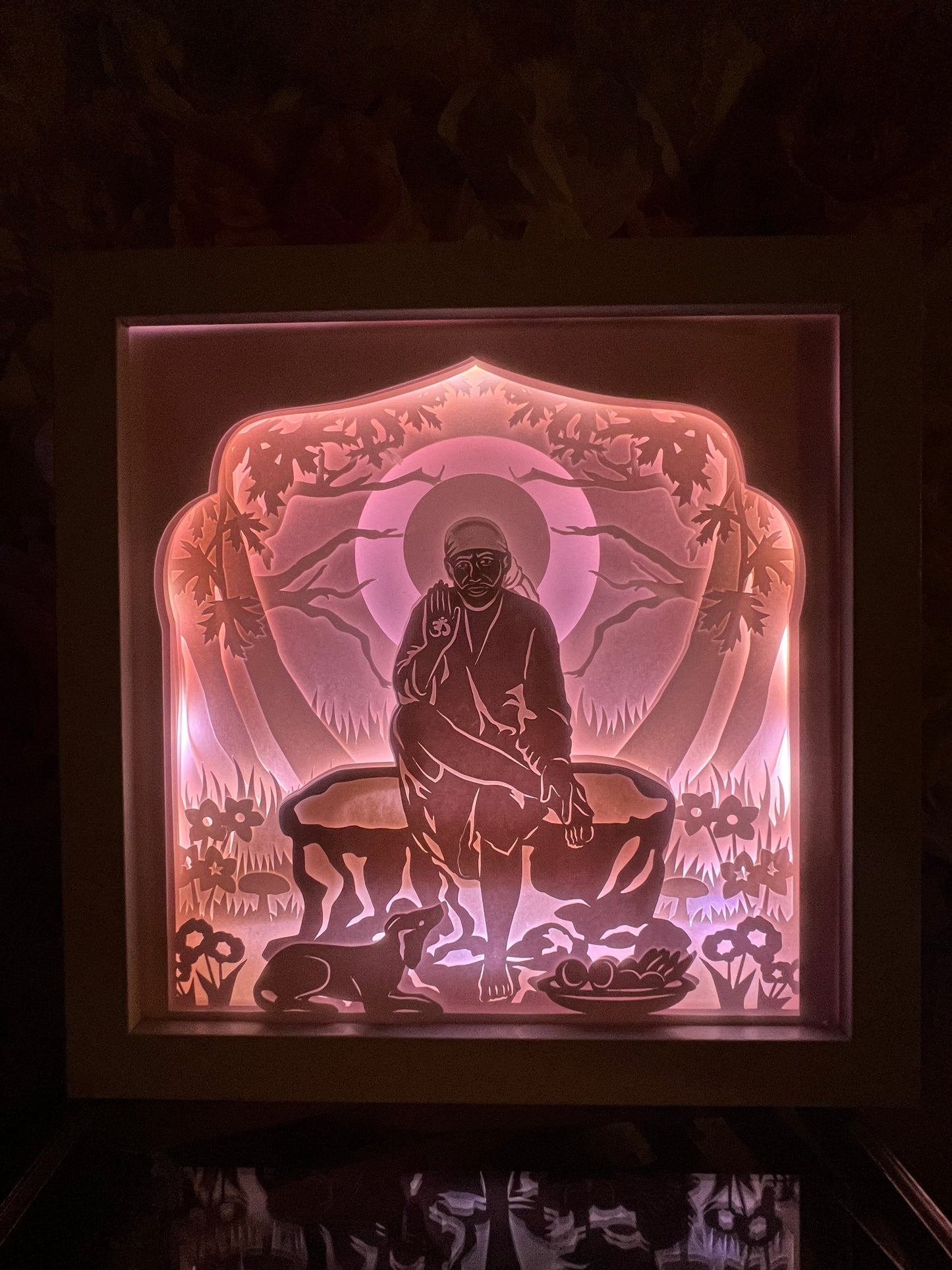 Sai Baba Color Changing Lightbox