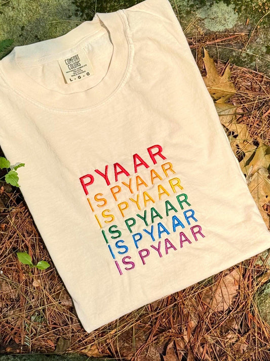 Embroidered Pyaar is Pyaar Tee