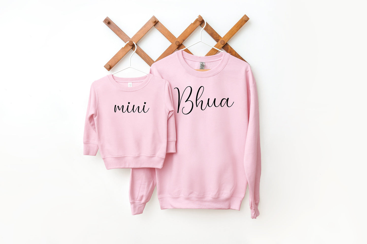 Personalized Matching Auntie and Mini Sweatshirts