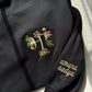 Custom embroidered floral Mama Sweatshirt names on sleeve | I wear my heart on my sleeve