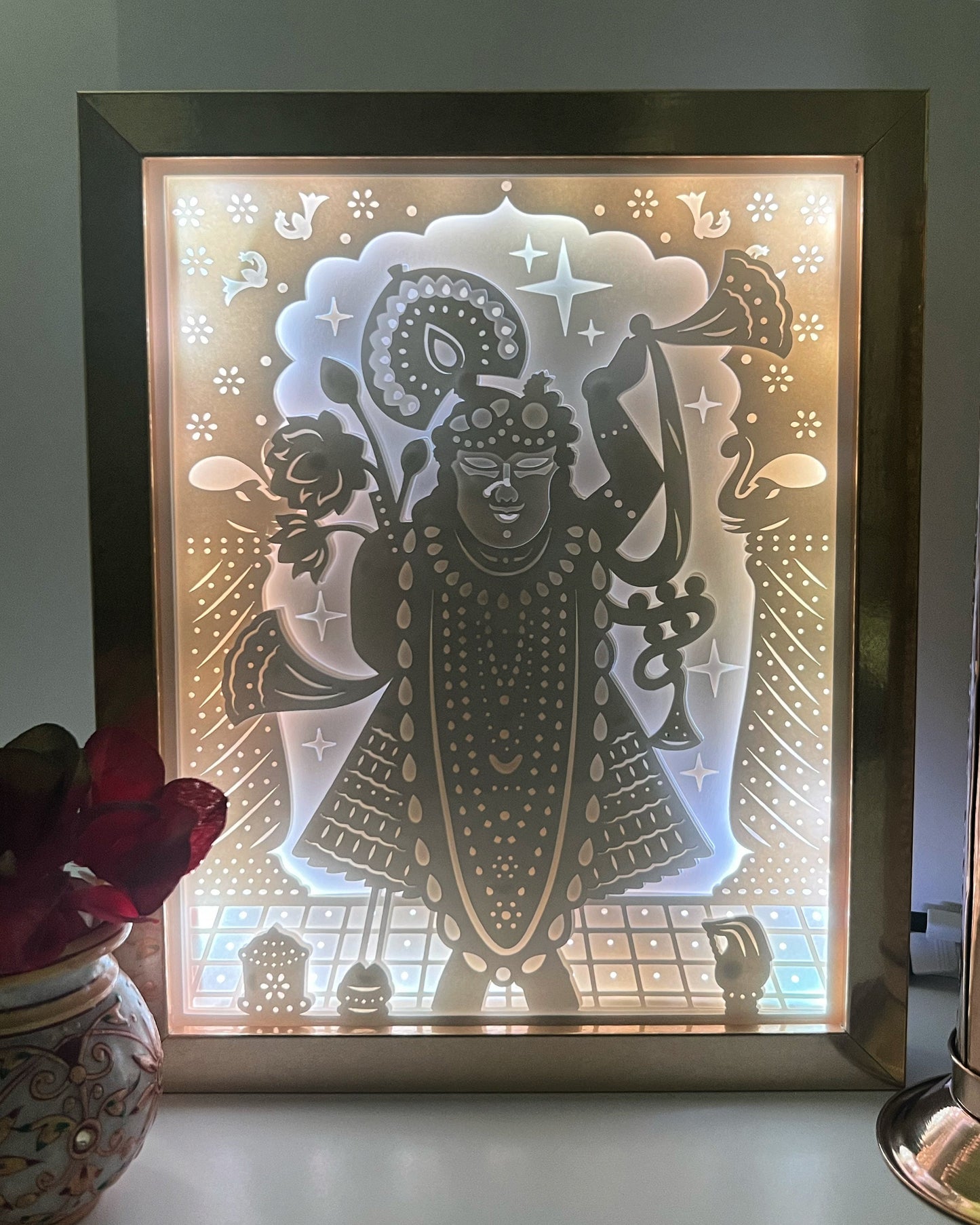 Shrinathji, Lord Krishna Color Changing Lightbox