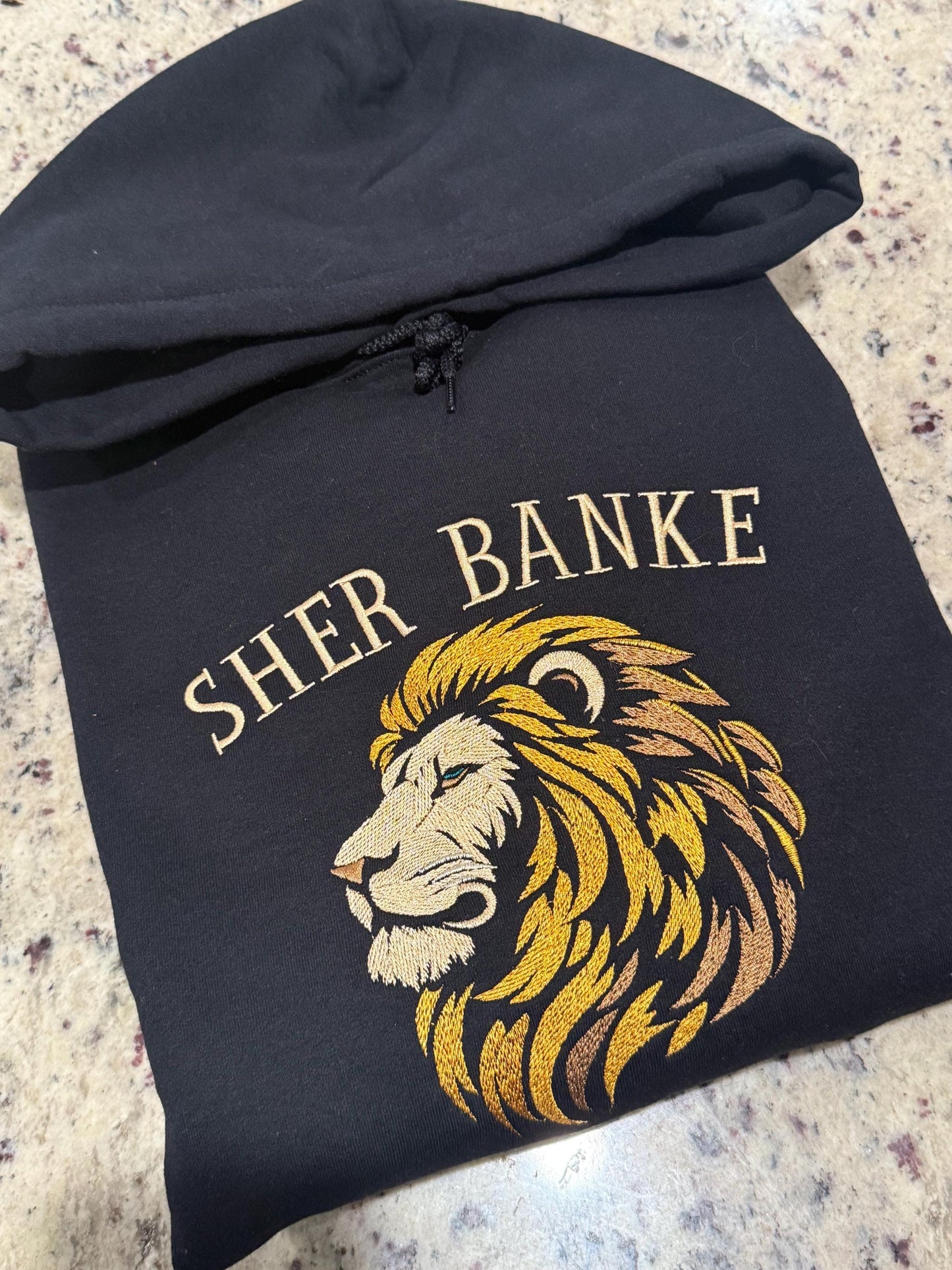 Sher Banke Embroidered Sweatshirt, Punjabi Lion sweatshirt