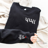 Personalized Gujarati, Other Languages, Father's Day Sweatshirt w/names on sleeves| Dad, Papa, Nana, Dada Birthday, South Asian