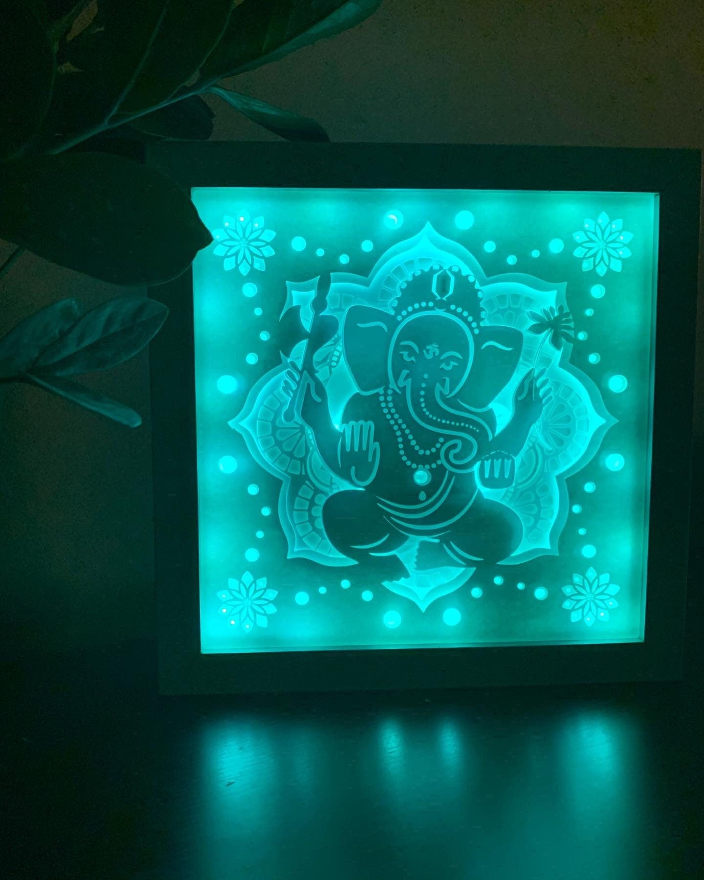 Ganesh Chaturthi Color Changing Lightbox