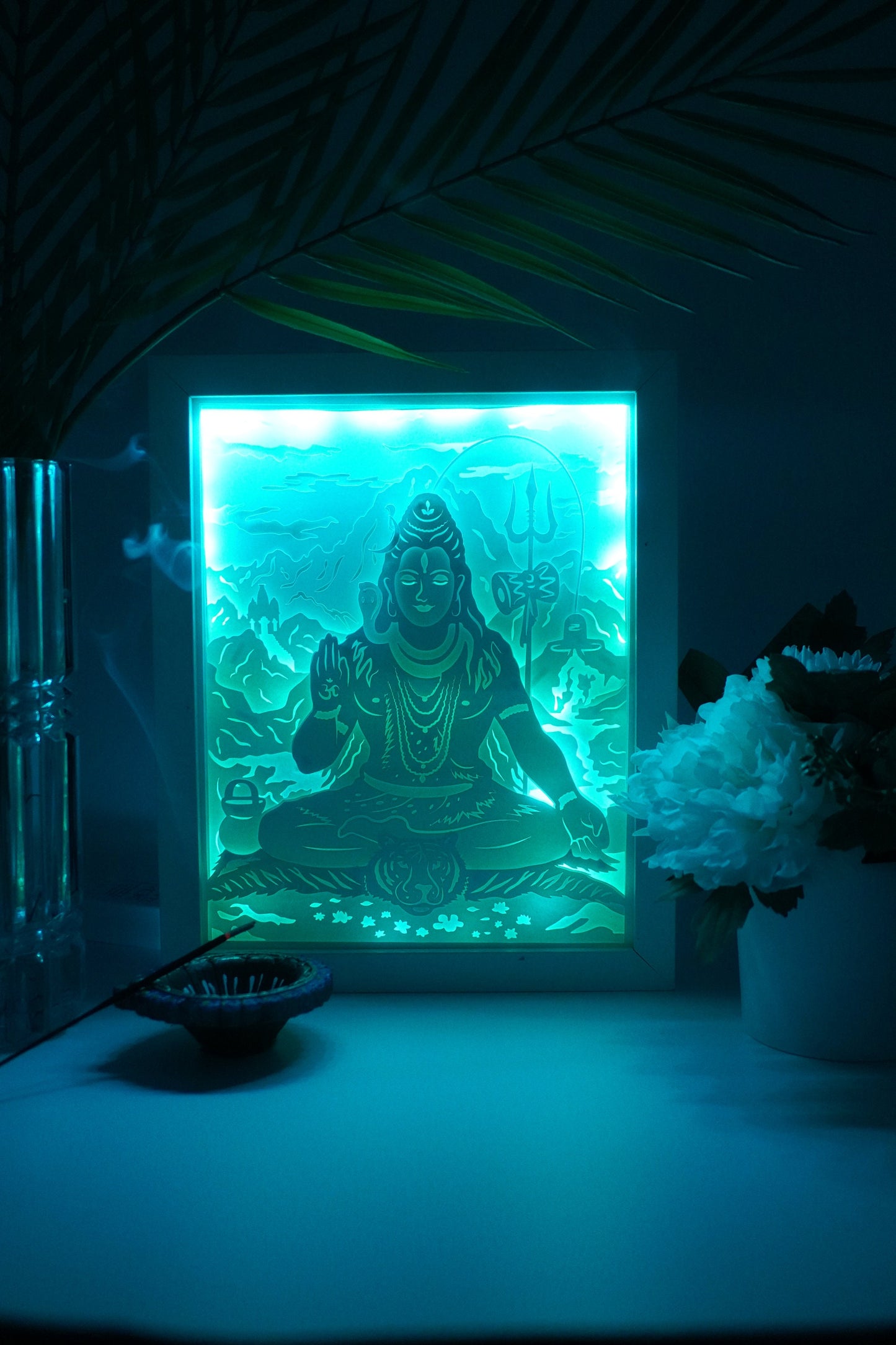 Lord Shiva Color Changing Lightbox
