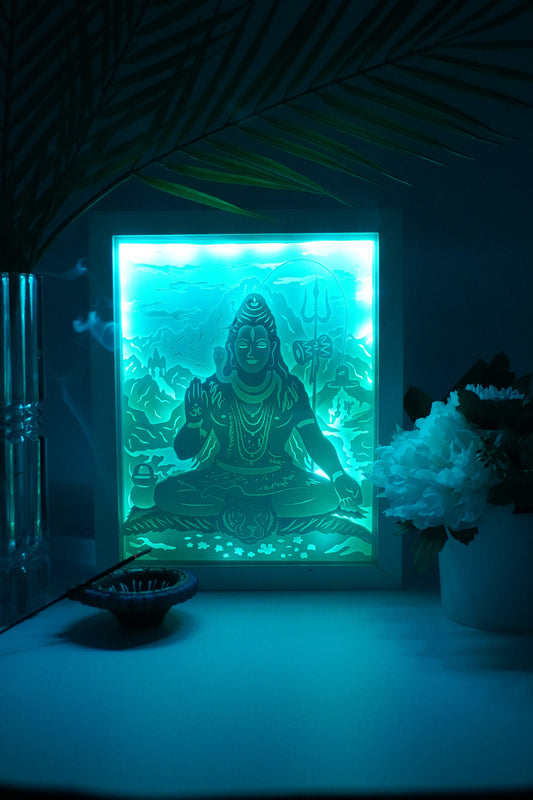 Lord Shiva Color Changing Lightbox