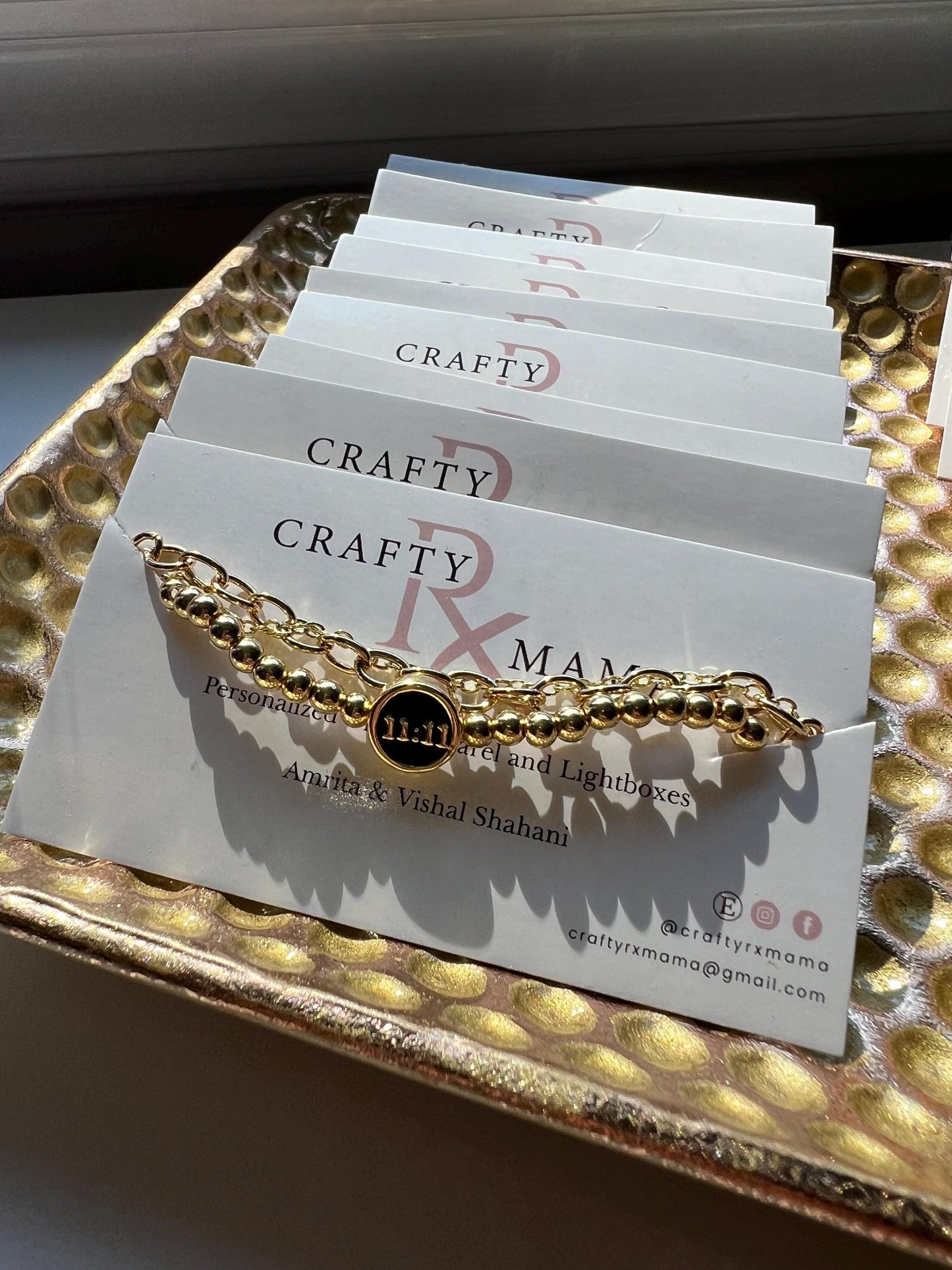 11:11 Angel Number Layered bracelet set