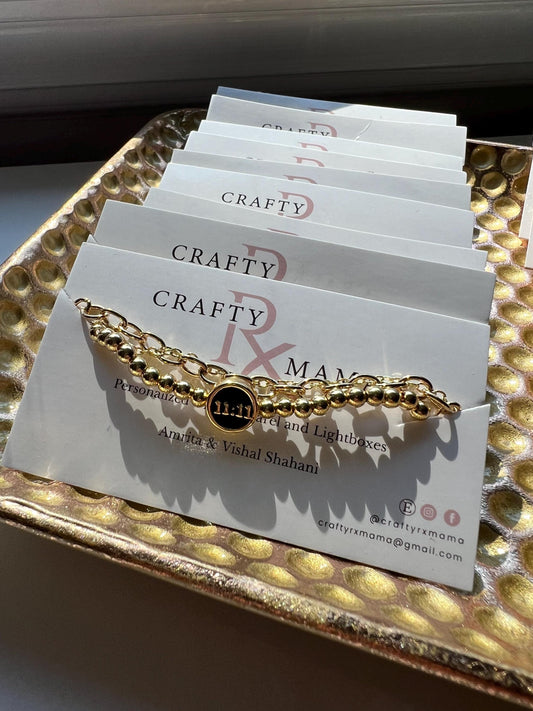 11:11 Angel Number Layered bracelet set