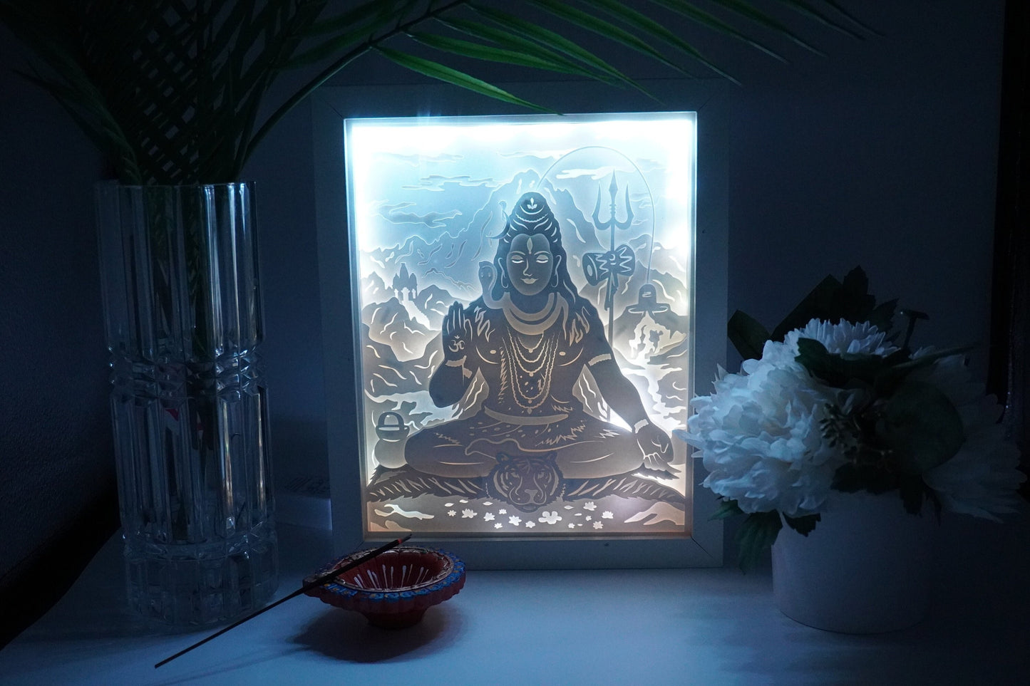 Lord Shiva Color Changing Lightbox