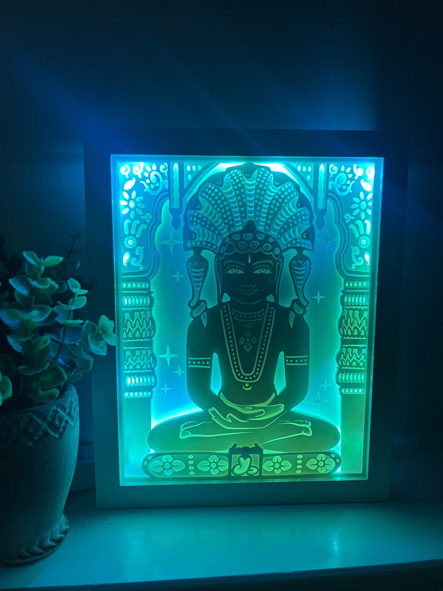 Parshwanath Bhagwan Color Changing Lightbox