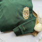 Lion/Lioness Sher/Sherni Embroidered Sweatshirt w roman numeral sleeve