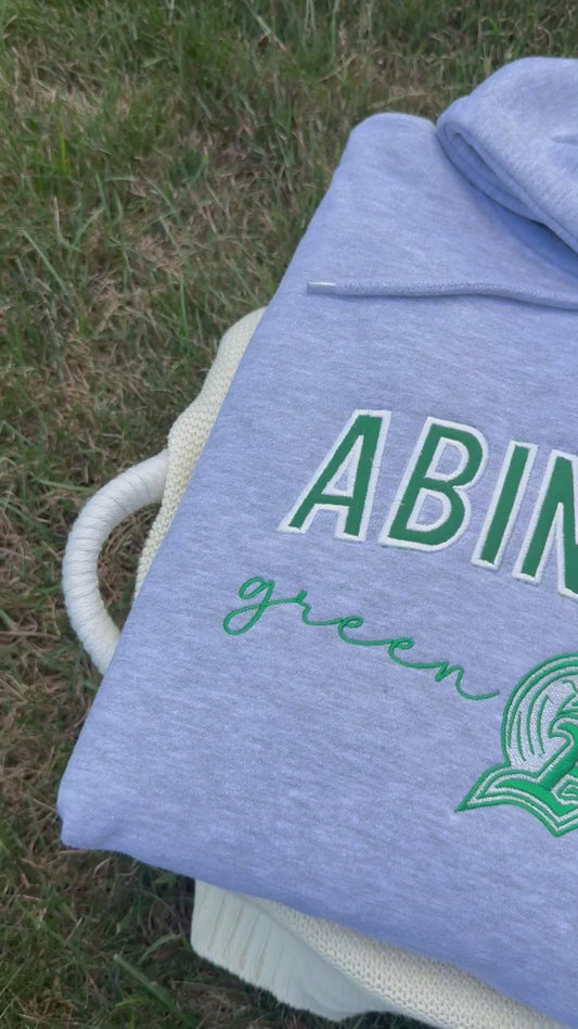 Embroidered Abington Green Waves Sweatshirt